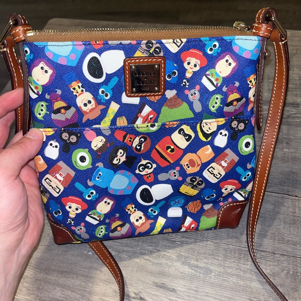 Disney Pixar Dooney & Bourke Multicolor Cartoon Crossbody Bag